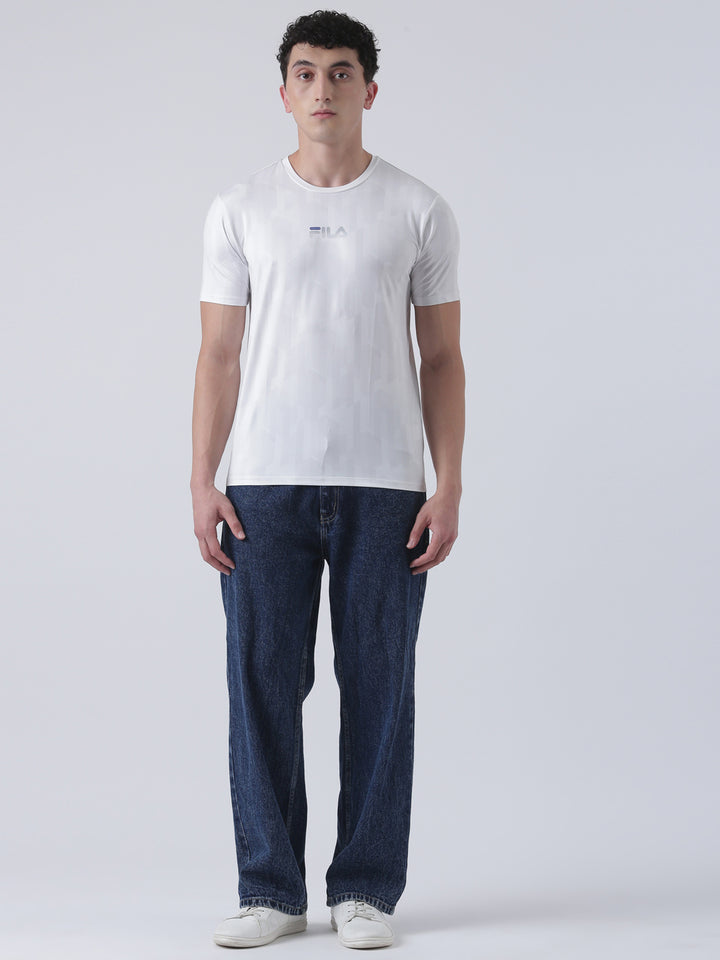 Fila Men White T-Shirt Regular Fit