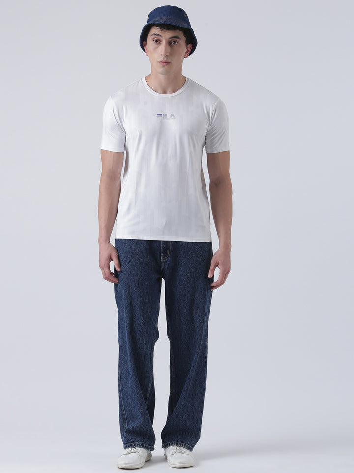 Fila Men White T-Shirt Regular Fit