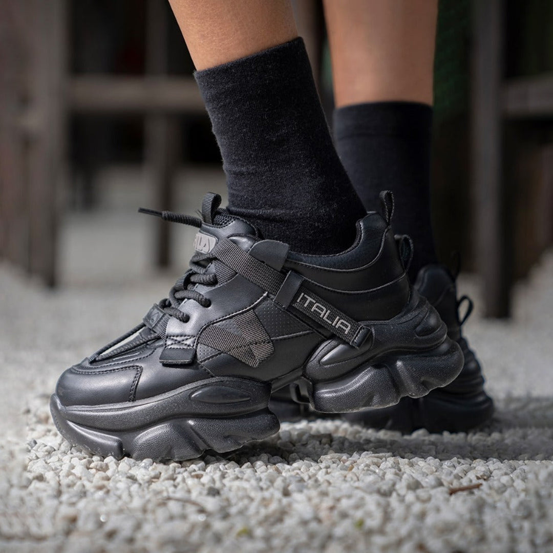 Fila Womens Envi Halli Black Sneakers