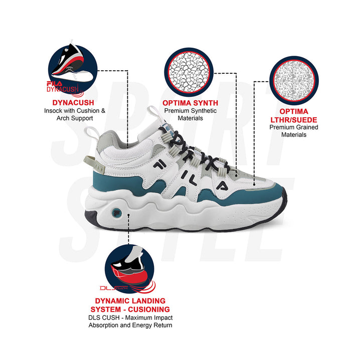 Fila Unisex Ri-Tss High III Off White Sneakers