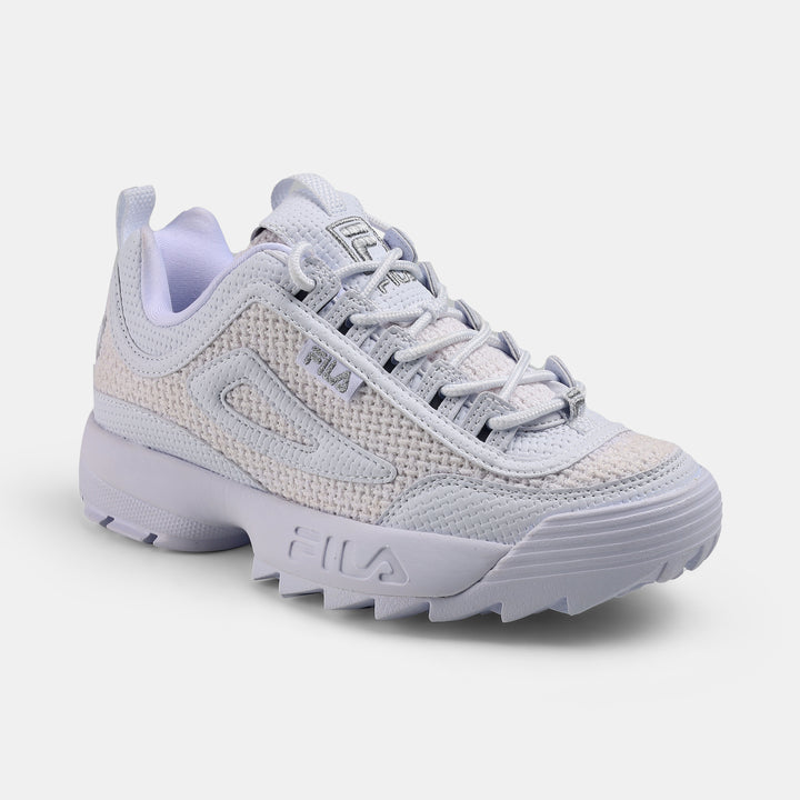 Fila Women White Disruptor 2 Woven Shoes