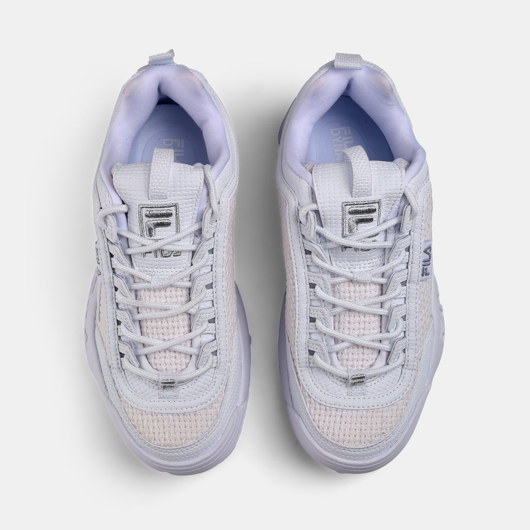 Fila Women White Disruptor 2 Woven Shoes