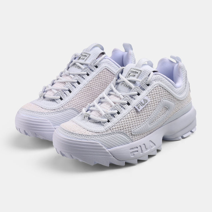Fila Women White Disruptor 2 Woven Shoes