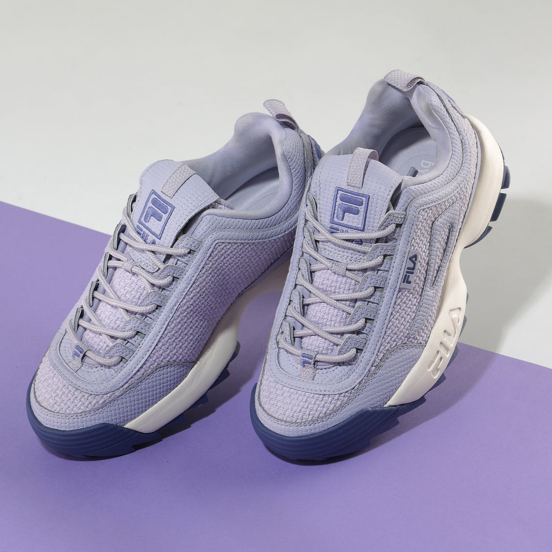 Fila Women Light Purple Disruptor 2 Woven Shoes
