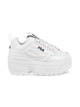 Fila Womens Disruptor II Wedge White Sneakers