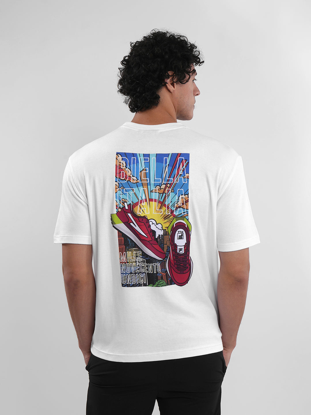 Fila Mens White Sunri T-Shirts