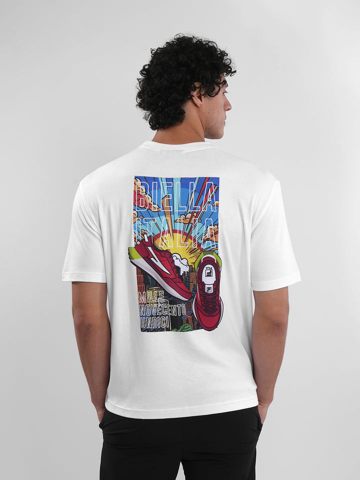 Fila Mens White Sunri T-Shirts