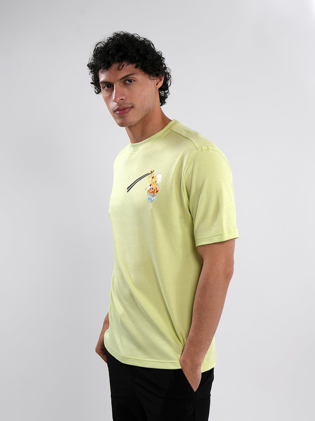 Fila Mens Shadow Lime Chops T-Shirts