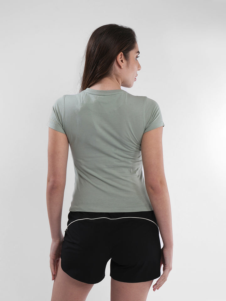 Fila Womens Iceberg Green Riley Crop Top