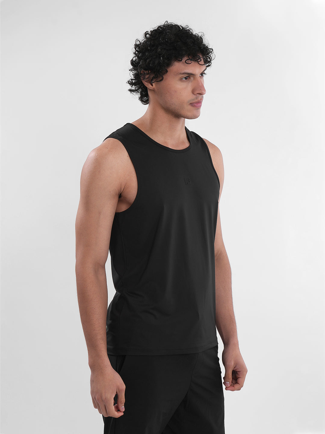 Fila Mens Black Bolt Sleeve Less