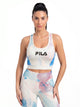Fila Women Off White Lana Aop Sports Bra