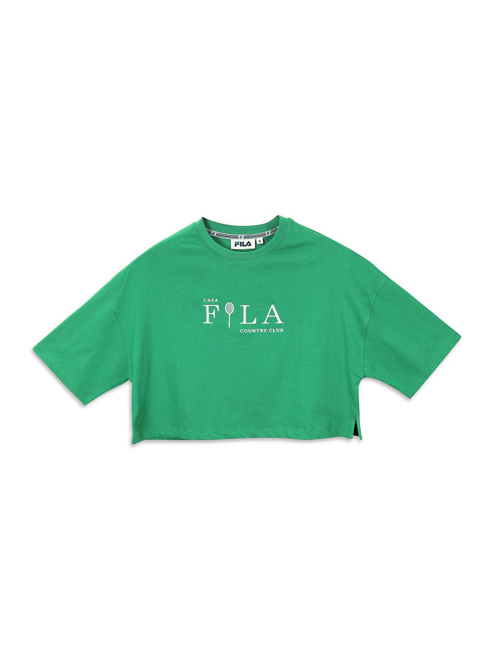 Fila Women Green Seles Crop Top