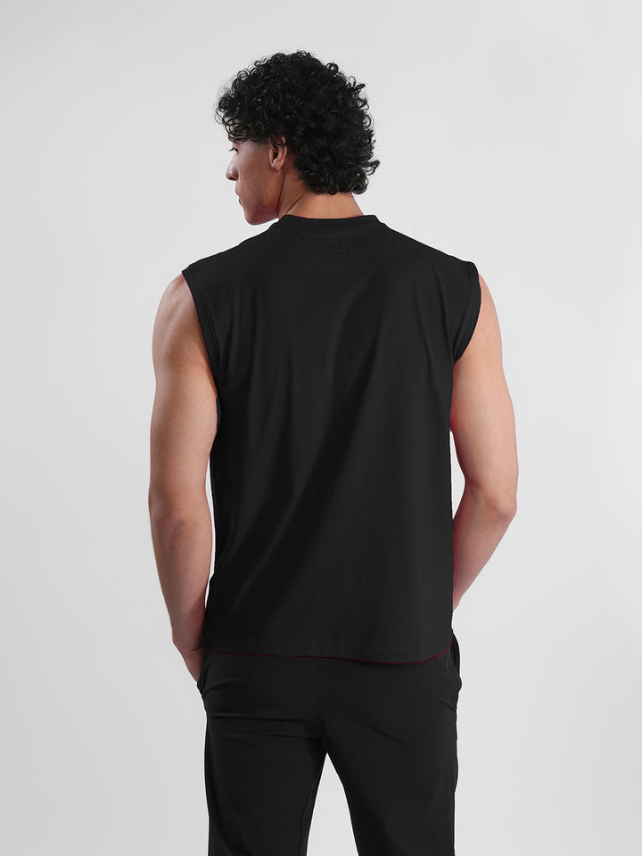 Fila Mens Black Andres Sleeve Less Tank