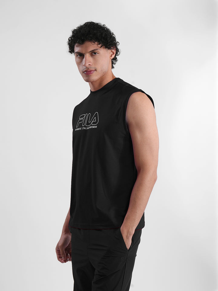 Fila Mens Black Andres Sleeve Less Tank