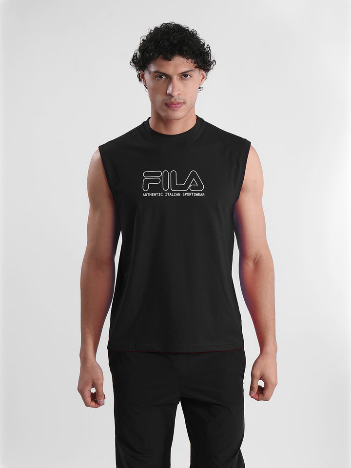 Fila Mens Black Andres Sleeve Less Tank