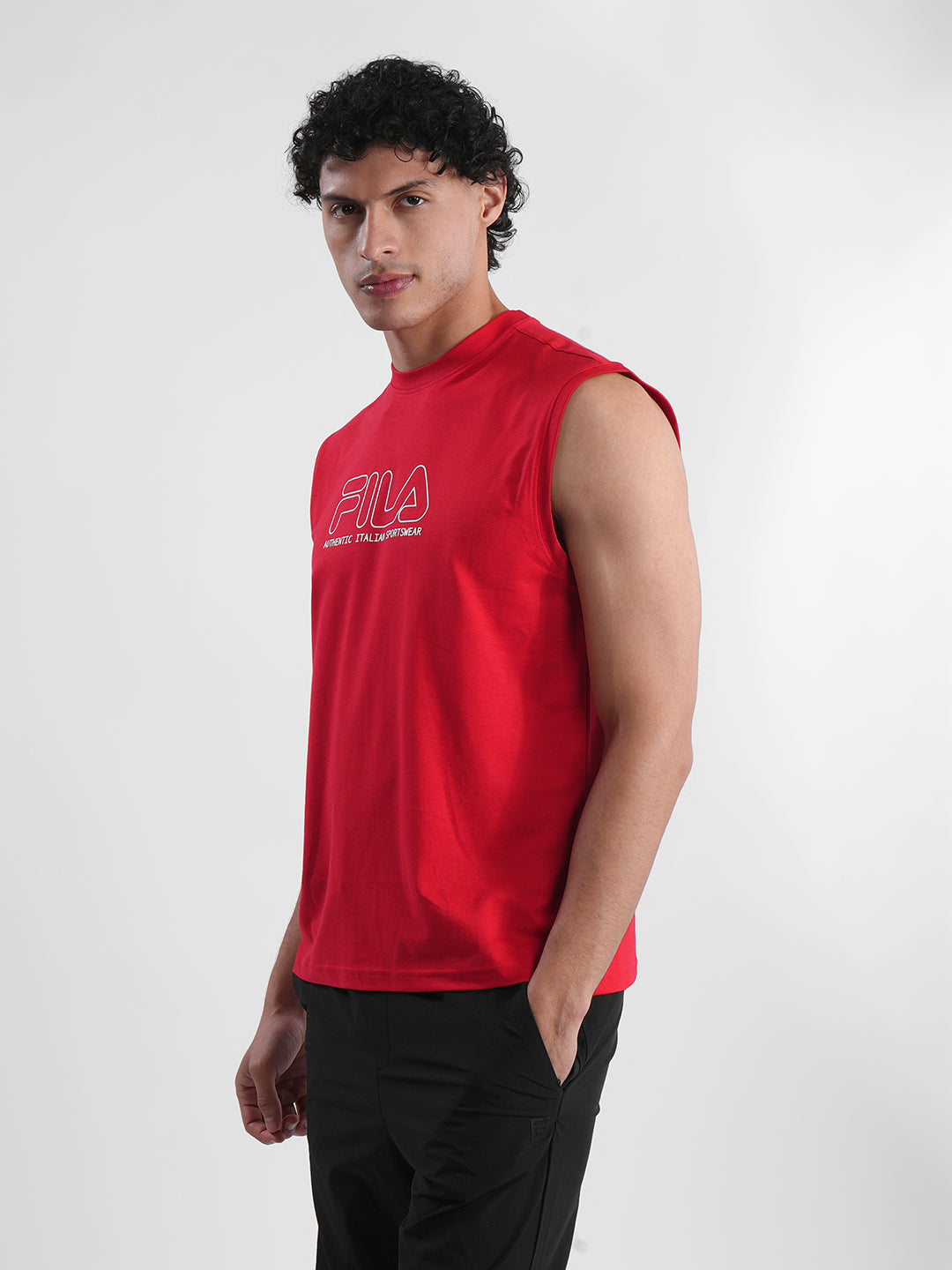 Fila Mens Red Andres Sleeve Less Tank