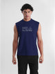 Fila Mens Navy Andres Sleeve Less Tank