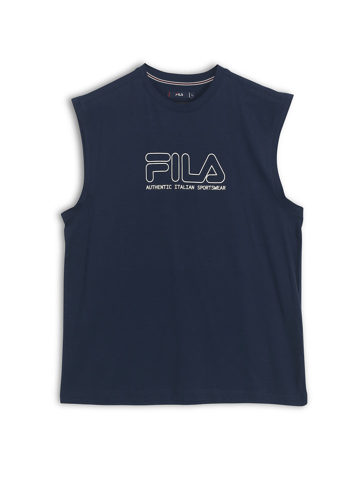 Fila Mens Navy Andres Sleeve Less Tank
