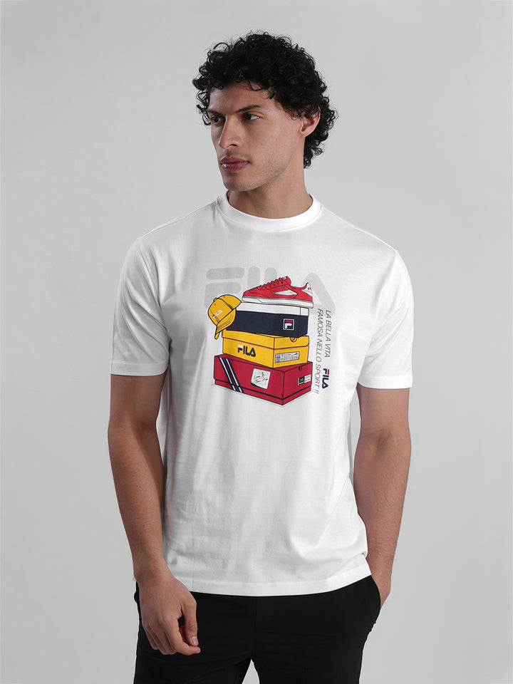 Fila Men White Dannie T-Shirt