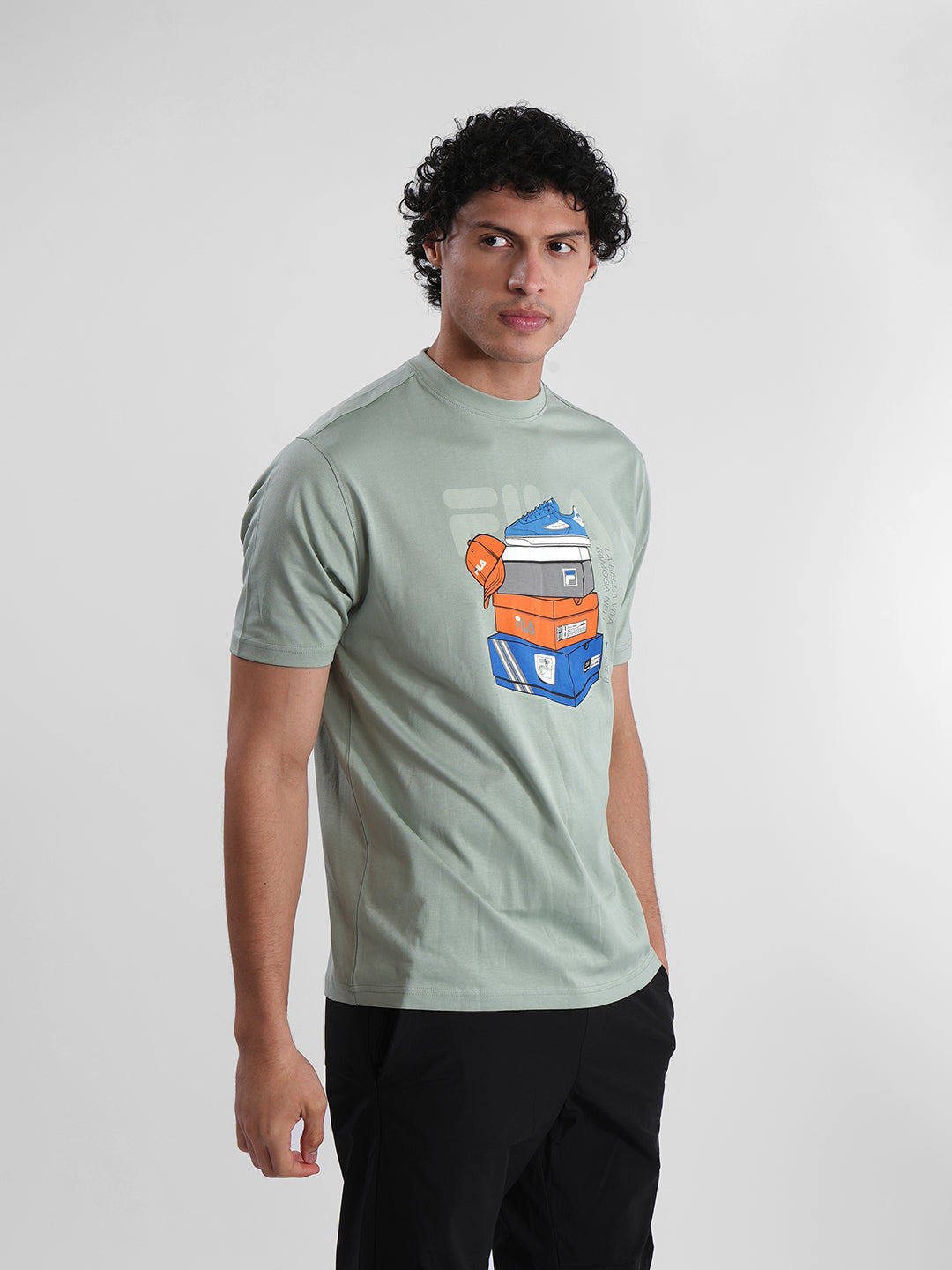 Fila Men Light Green Dannie T-Shirt