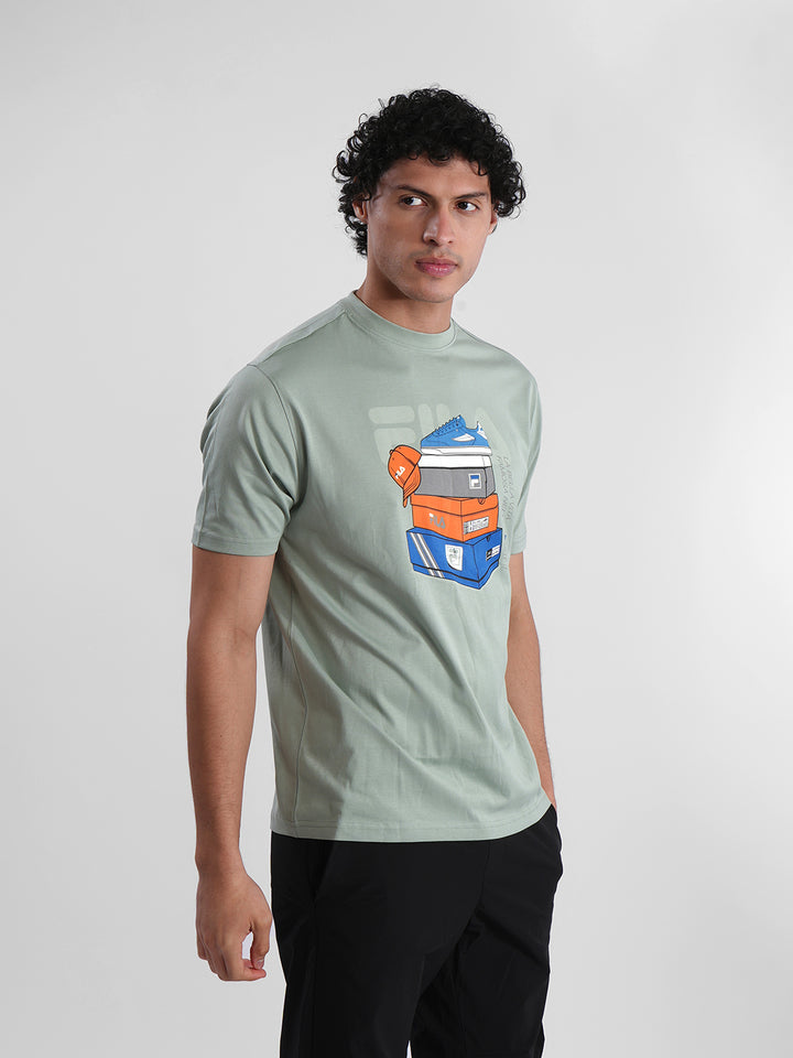 Fila Men Light Green Dannie T-Shirt
