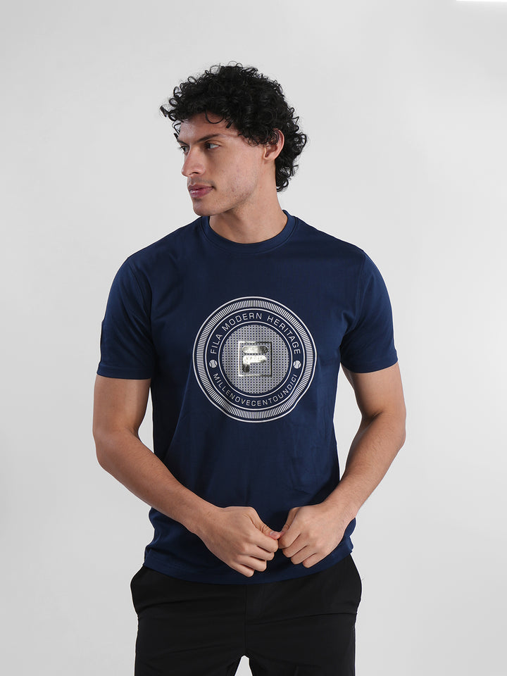 Fila Mens Navy Wilmer T-Shirts