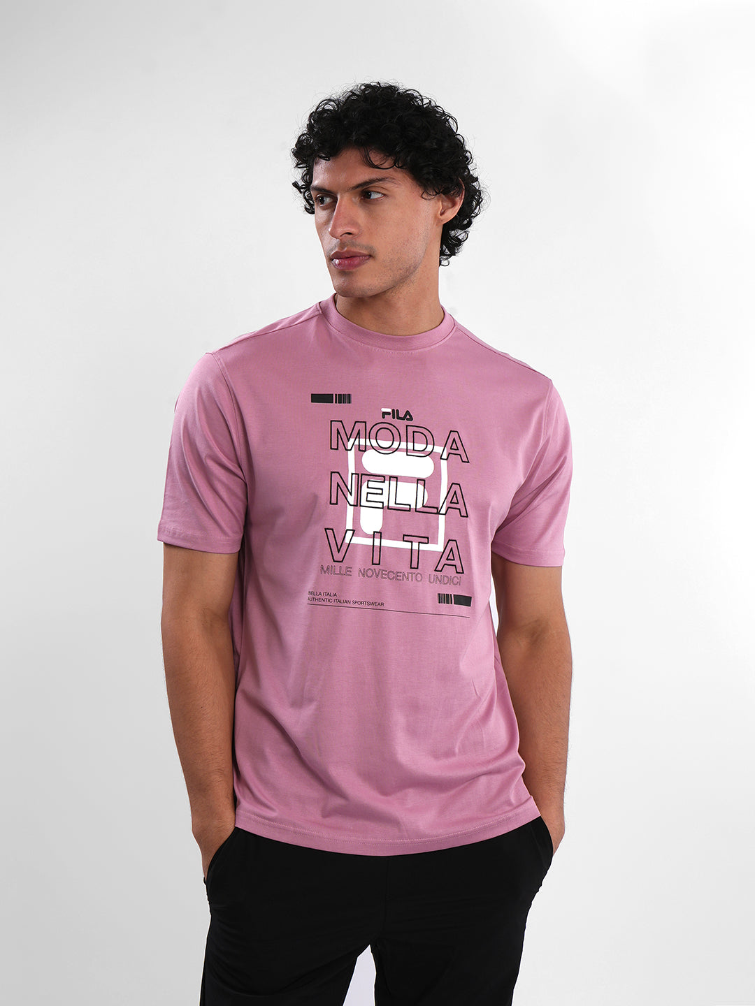 Fila Mens Lilas Moda T-Shirts