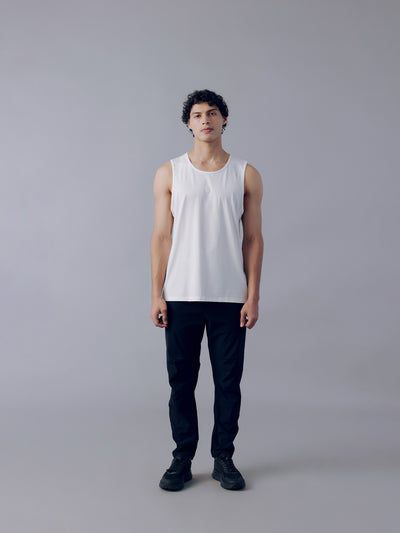 Fila Men White Bolt Sleeveless
