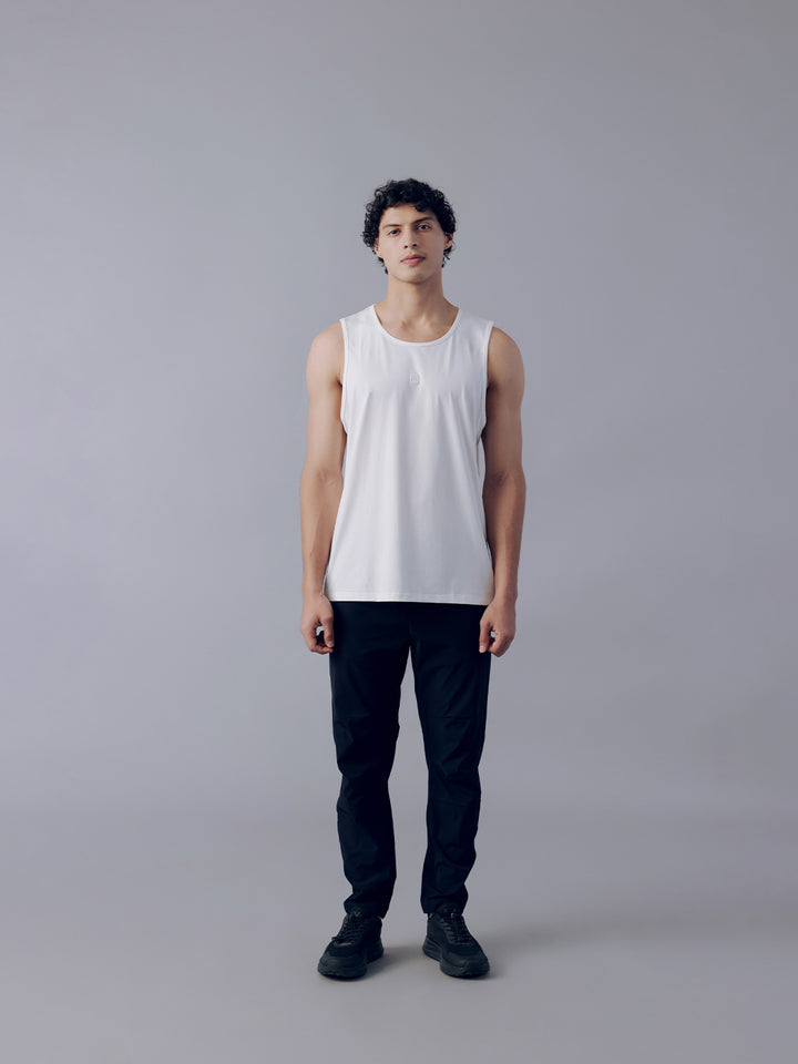 Fila Men White Bolt Sleeveless