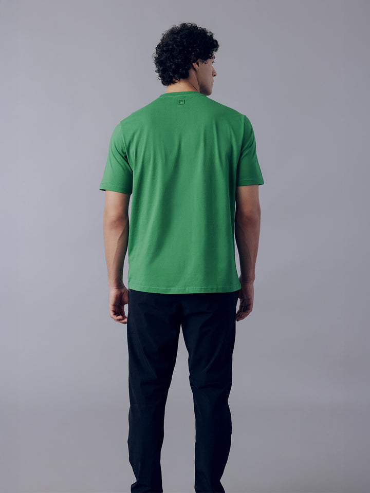 Fila  Men Green High T-Shirt