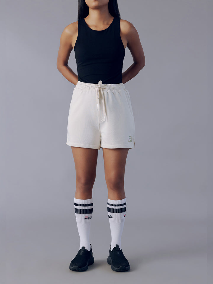 Fila  Women Off White Zuri Shorts