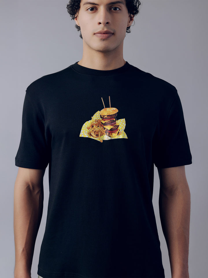 Fila Men Black Burg T-Shirt