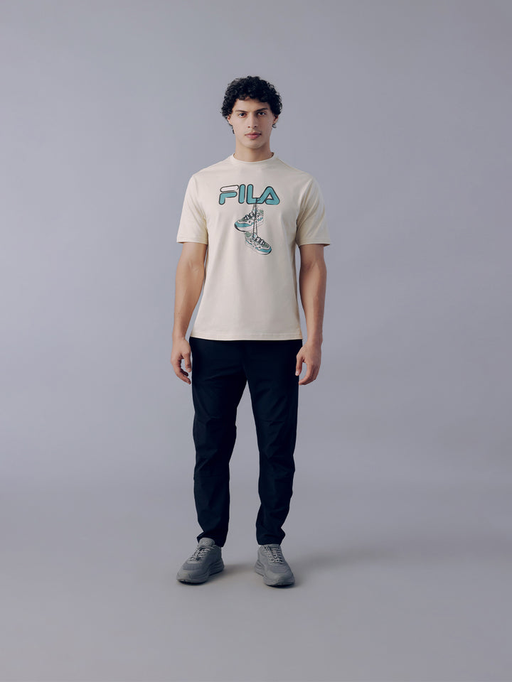 Fila Men Beige High T-Shirt