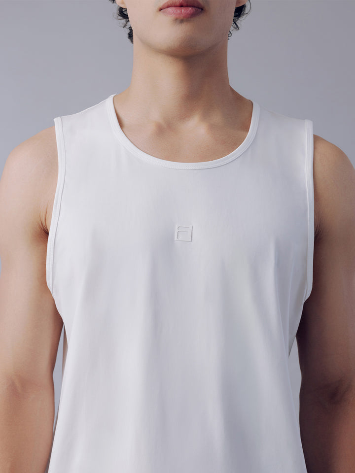 Fila Men White Bolt Sleeveless