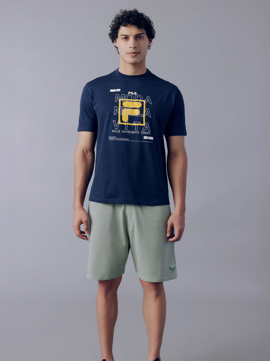 Fila Men Navy Moda T-Shirt