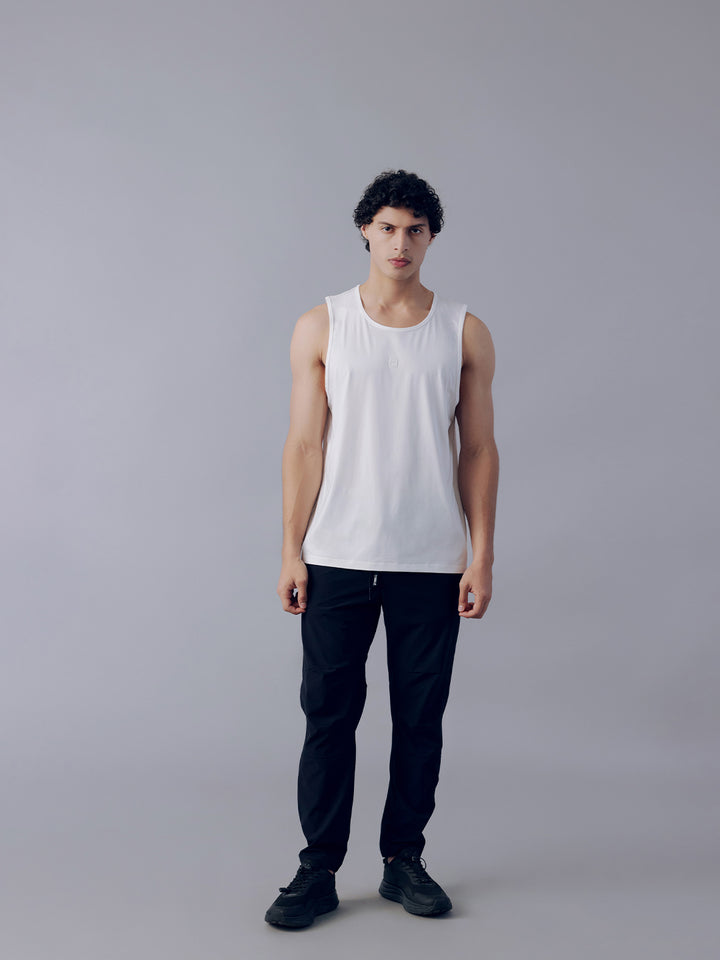 Fila Men White Bolt Sleeveless