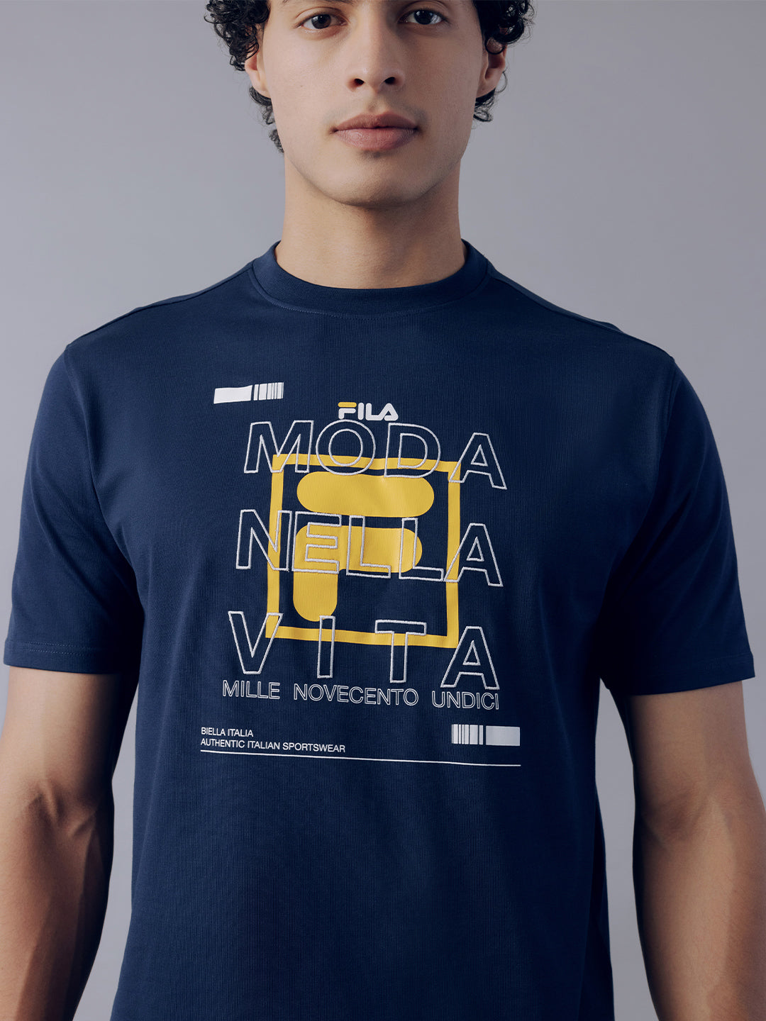 Fila Men Navy Moda T-Shirt