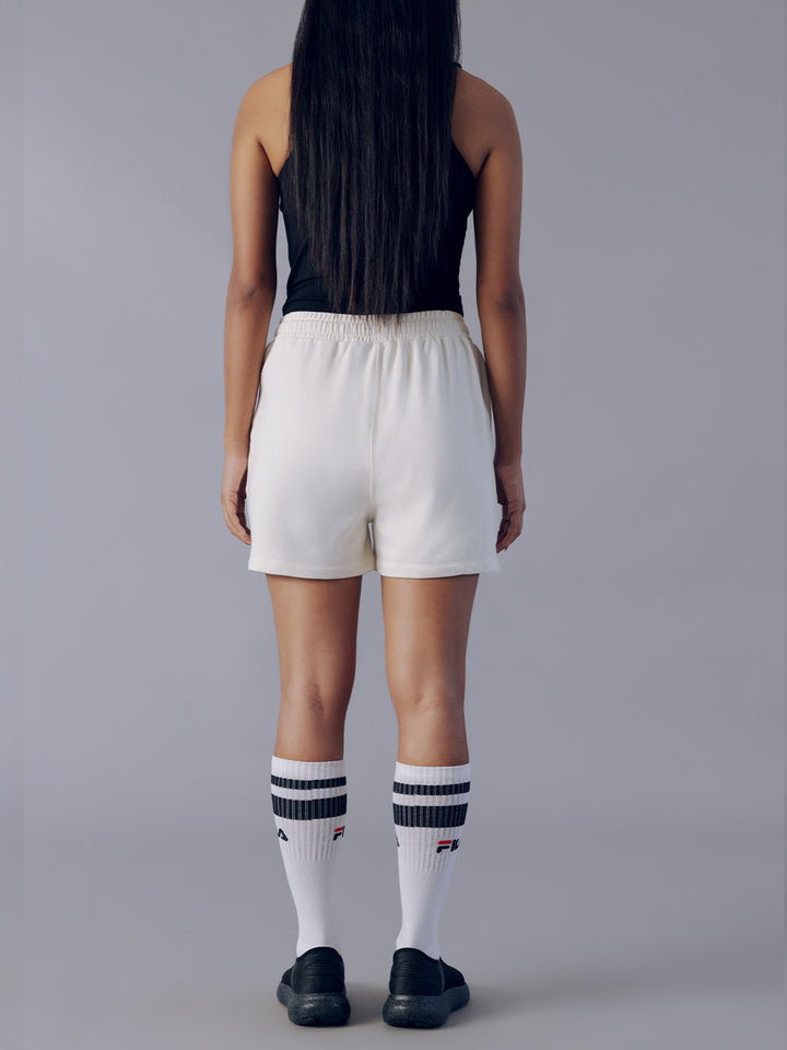 Fila  Women Off White Zuri Shorts