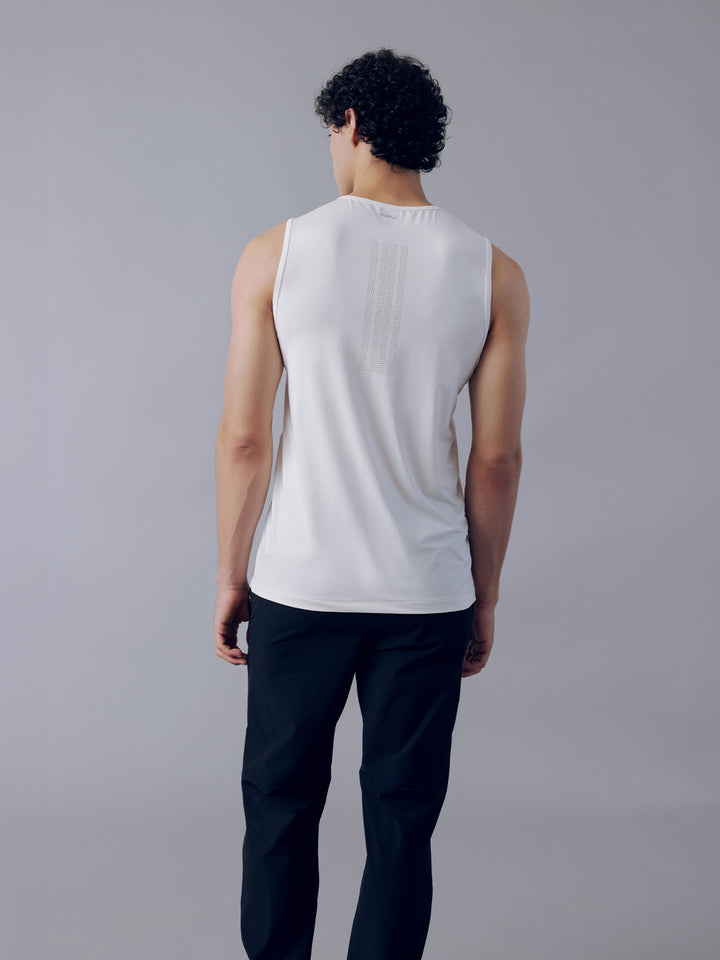 Fila Men White Bolt Sleeveless