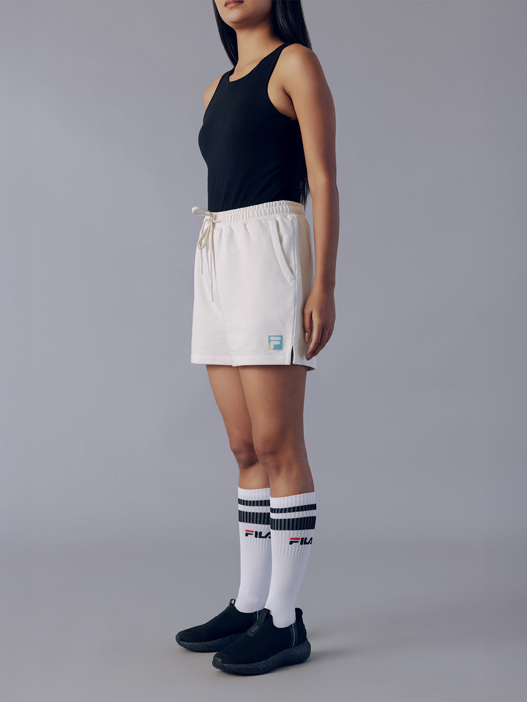 Fila  Women Off White Zuri Shorts