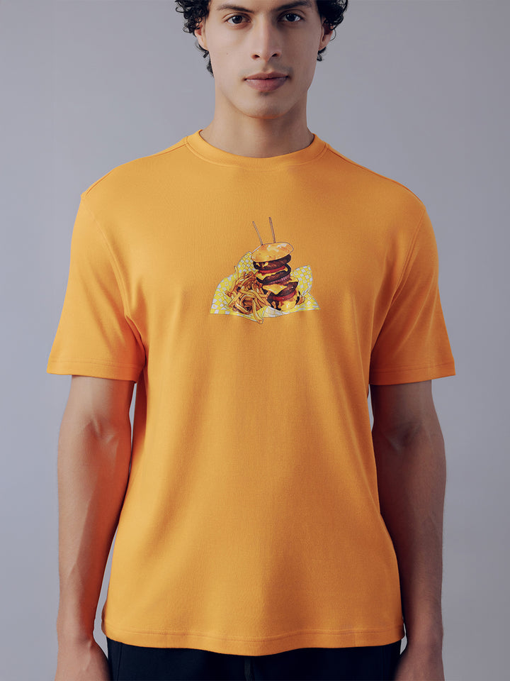 Fila Men Orange Burg T-Shirt