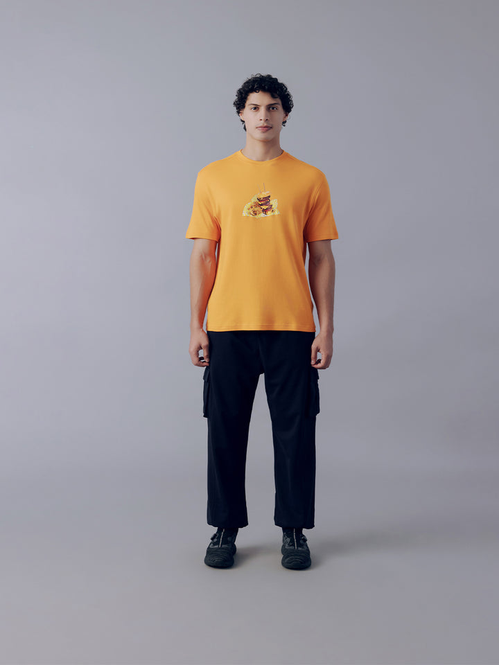 Fila Men Orange Burg T-Shirt