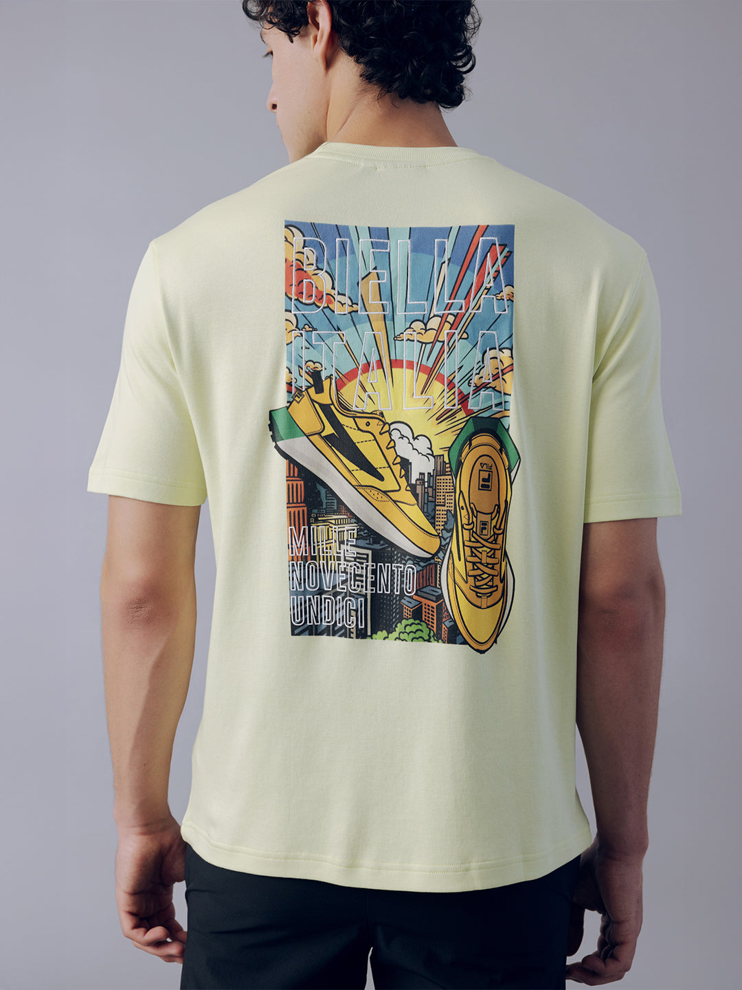 Fila Men Lime Green Sunri T-Shirt