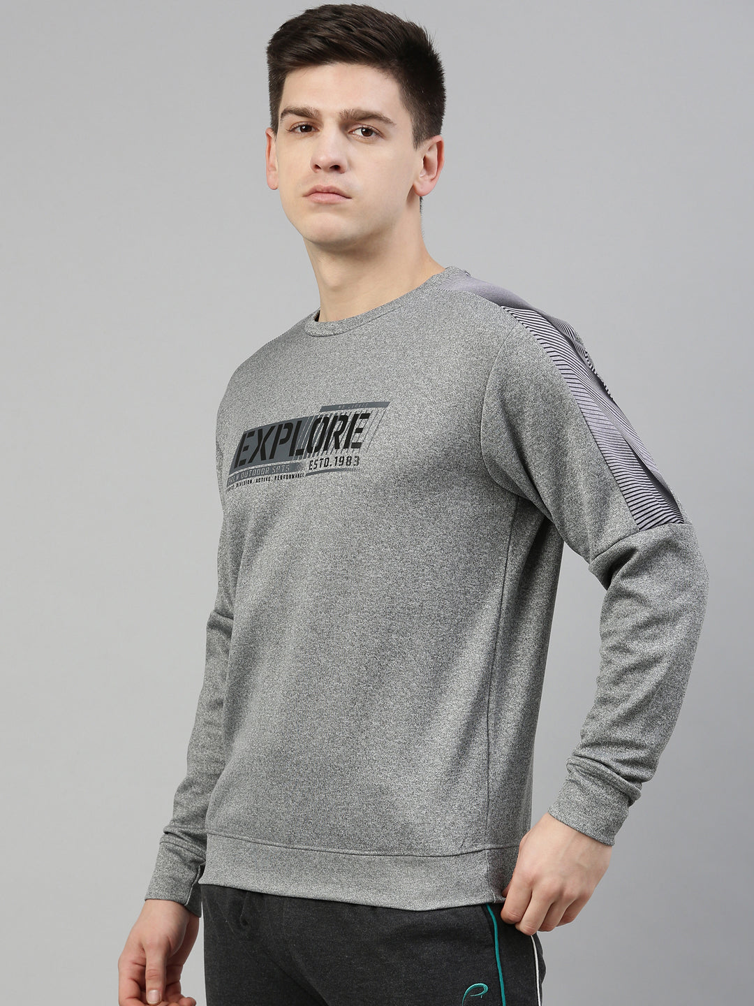 Men's Solid Gym Sweatshirts
