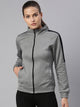 Women's Solid Gym Sweat Jacket