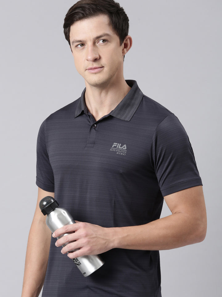 Fila Men Grey T-Shirts Regular Fit