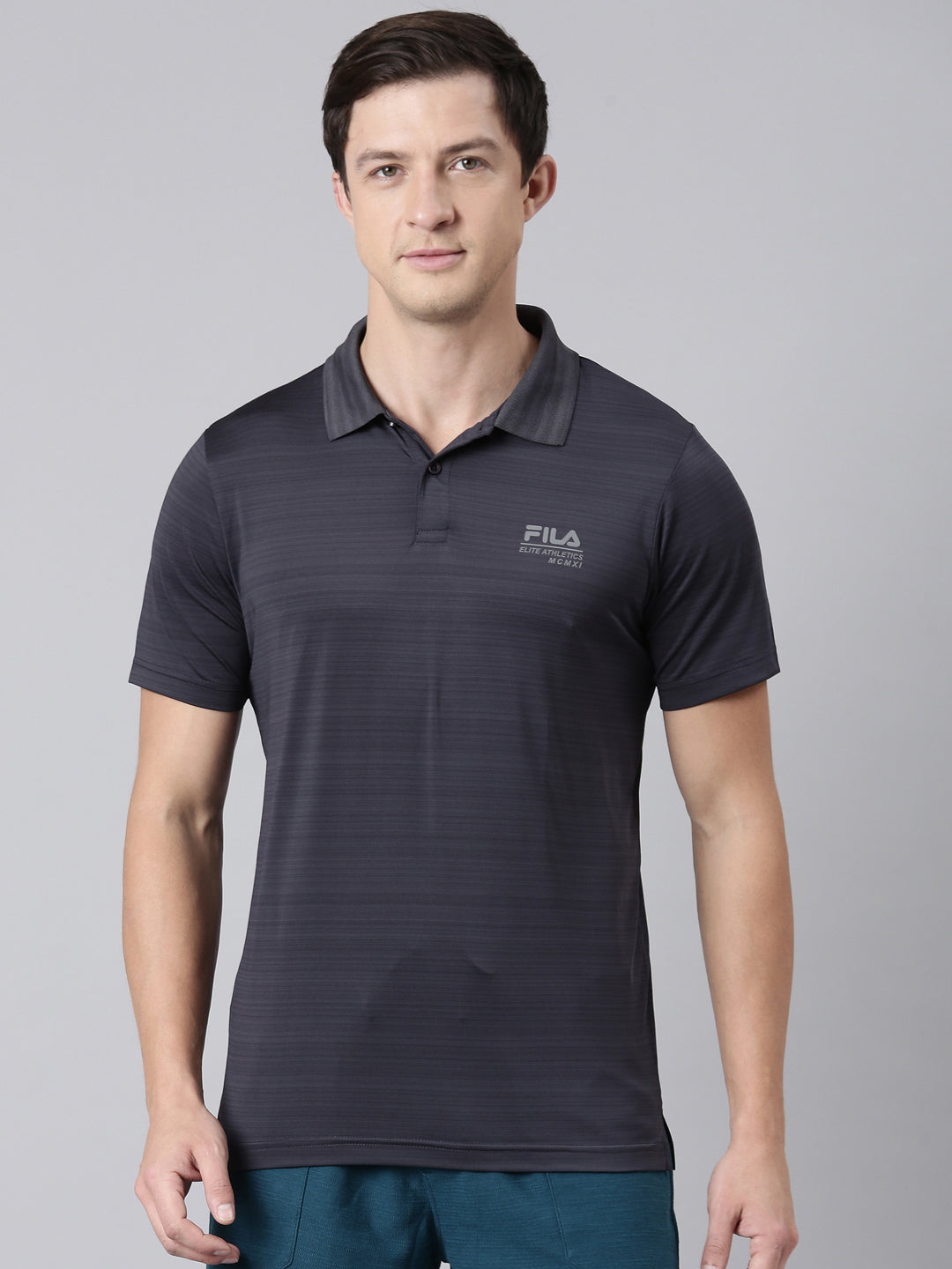 Fila Men Grey T-Shirts Regular Fit