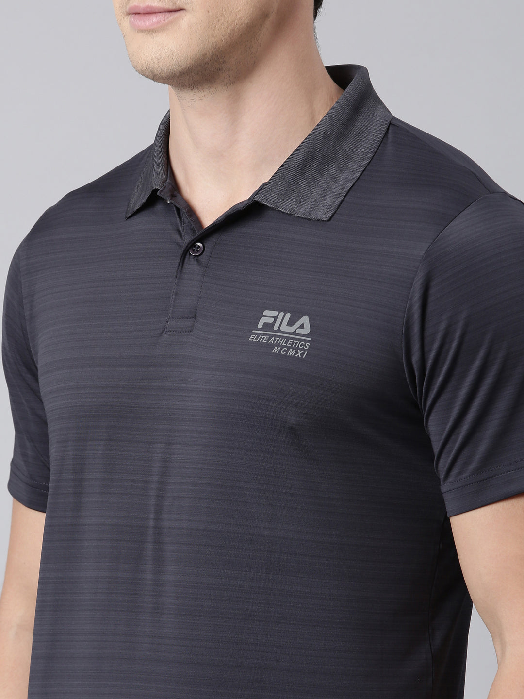 Fila Men Grey T-Shirts Regular Fit