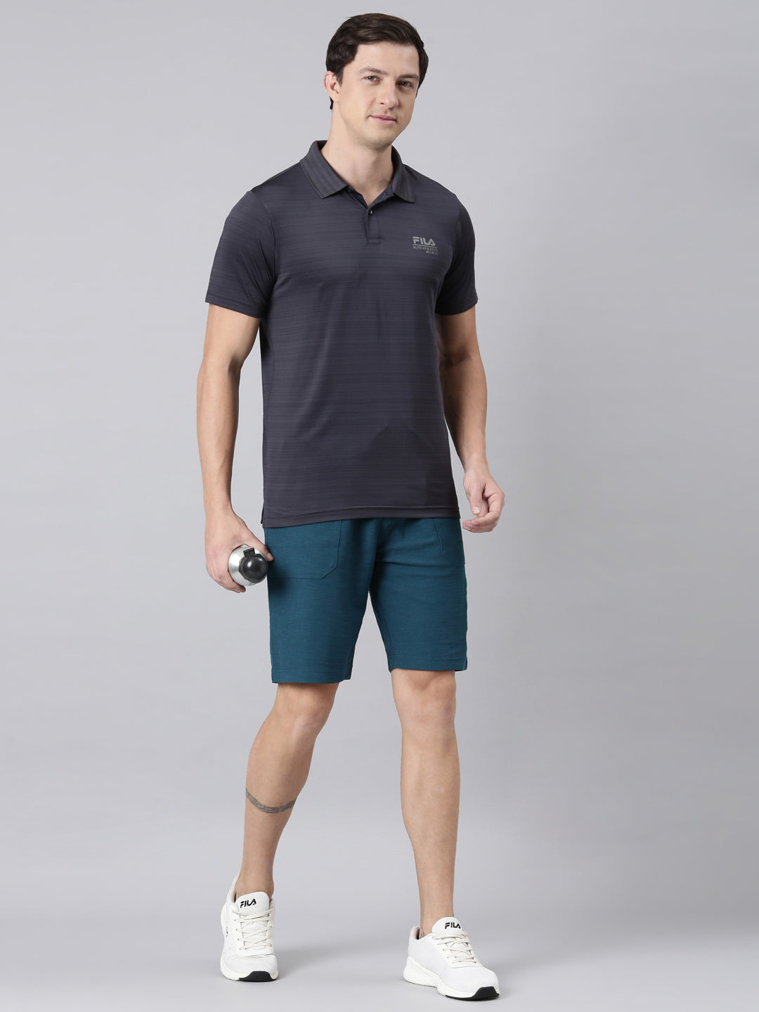 Fila Men Grey T-Shirts Regular Fit