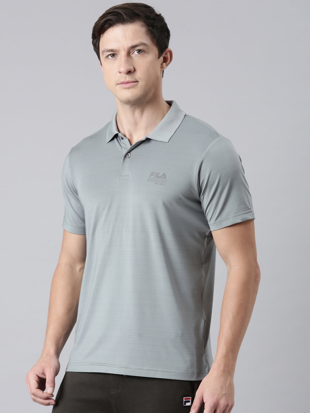 Fila Men Lime Green T-Shirts Regular Fit